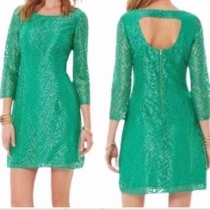 Lilly Pulitzer Green Camellia Shift Dress